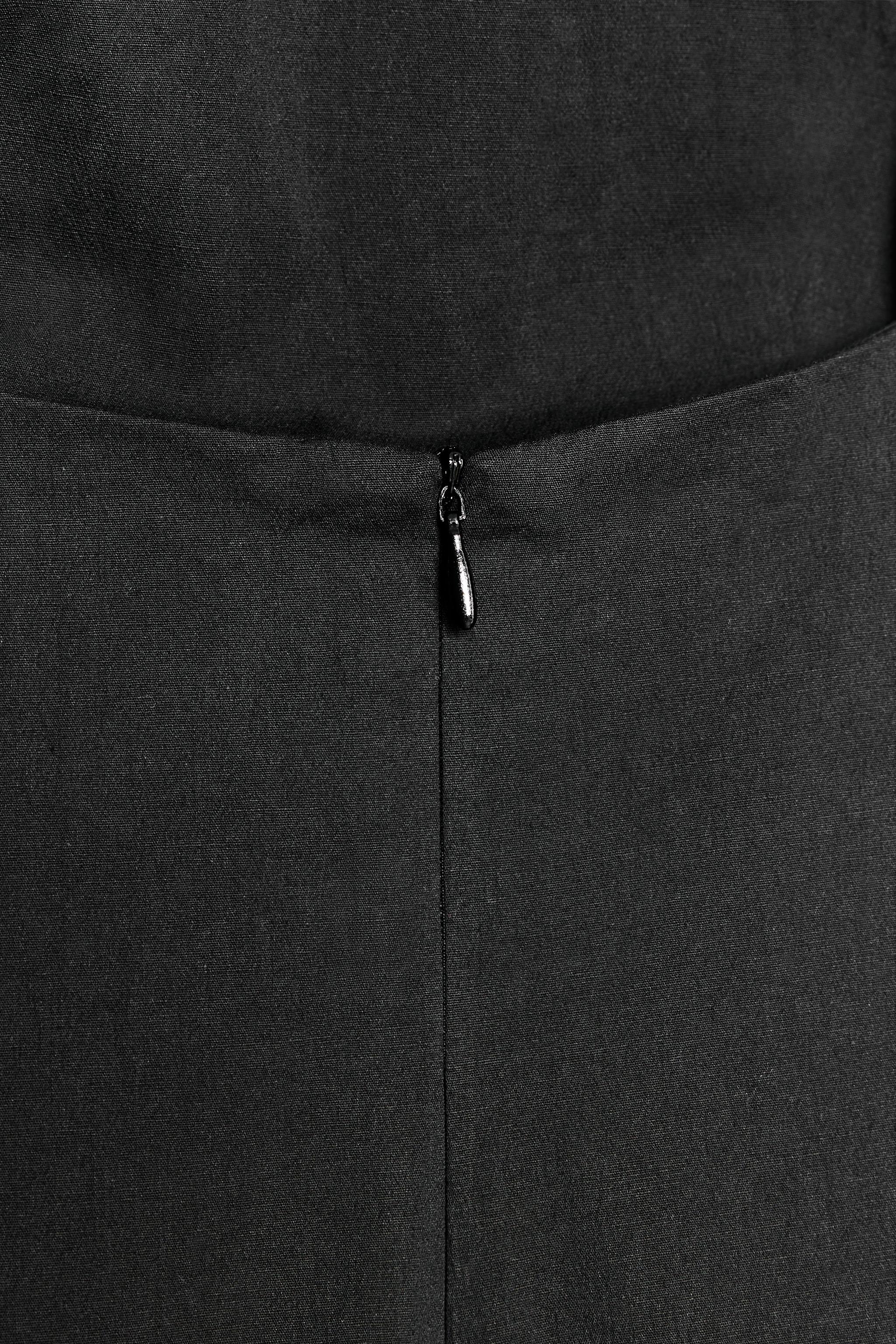 ドレープ入りミディワンピース ZW COLLECTION - ブラック | ZARA