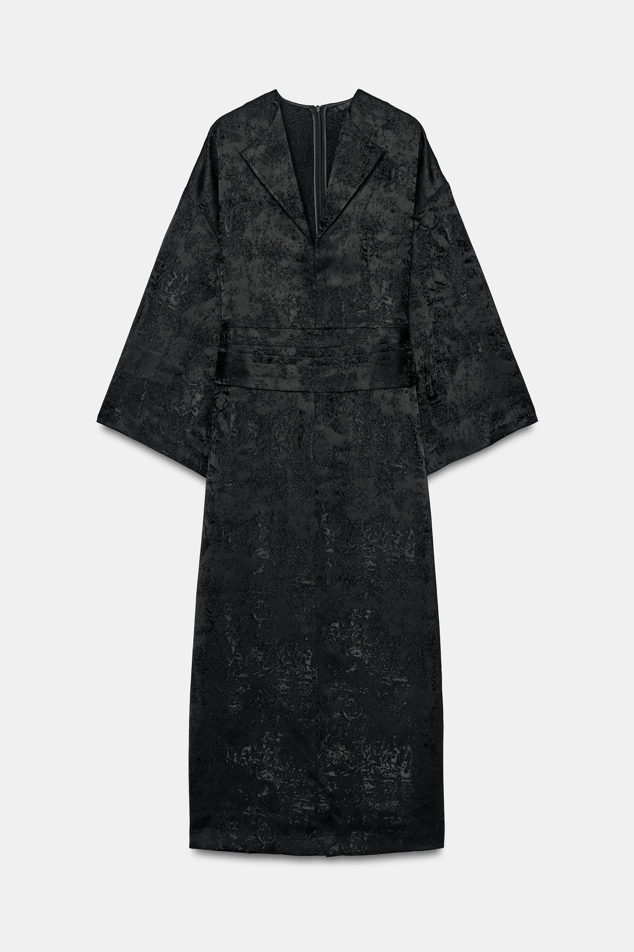 ROBE JACQUARD À CEINTURE ZW COLLECTION