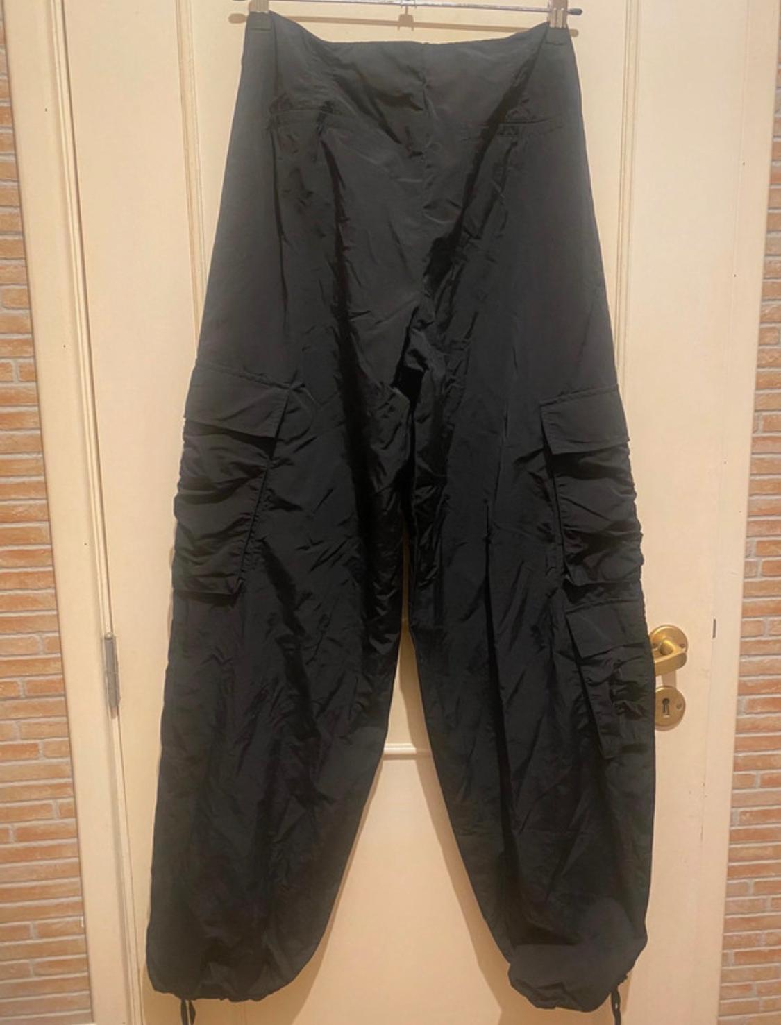 NYLON BLEND PARACHUTE TROUSERS - Image 2