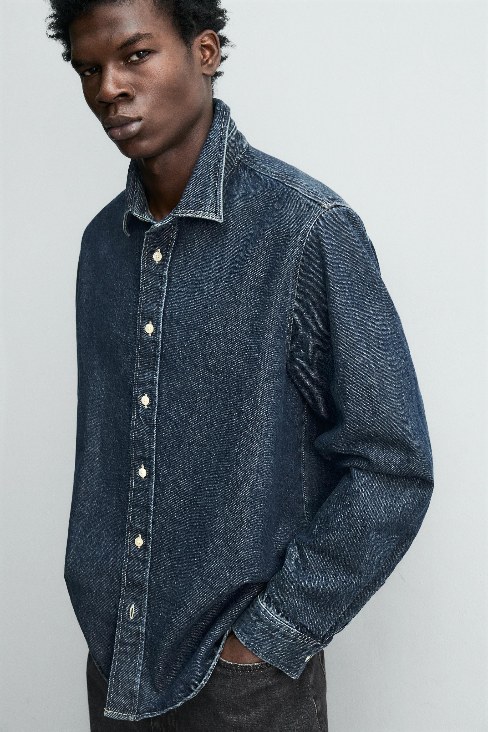 RELAXED FIT DENIM SHIRT