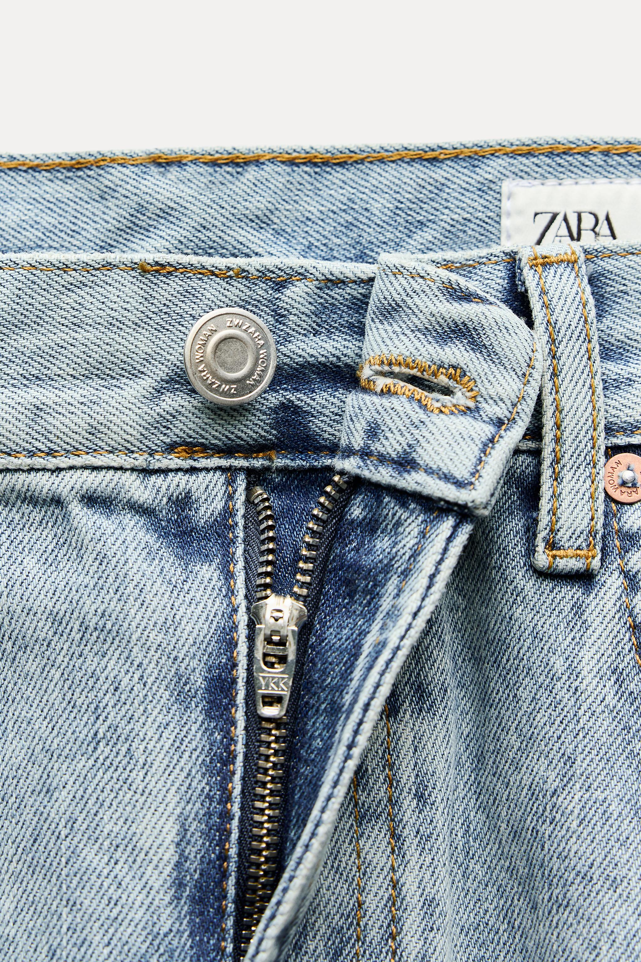 RELAXED MID WAIST JEANS ZW COLLECTION - Light blue | ZARA