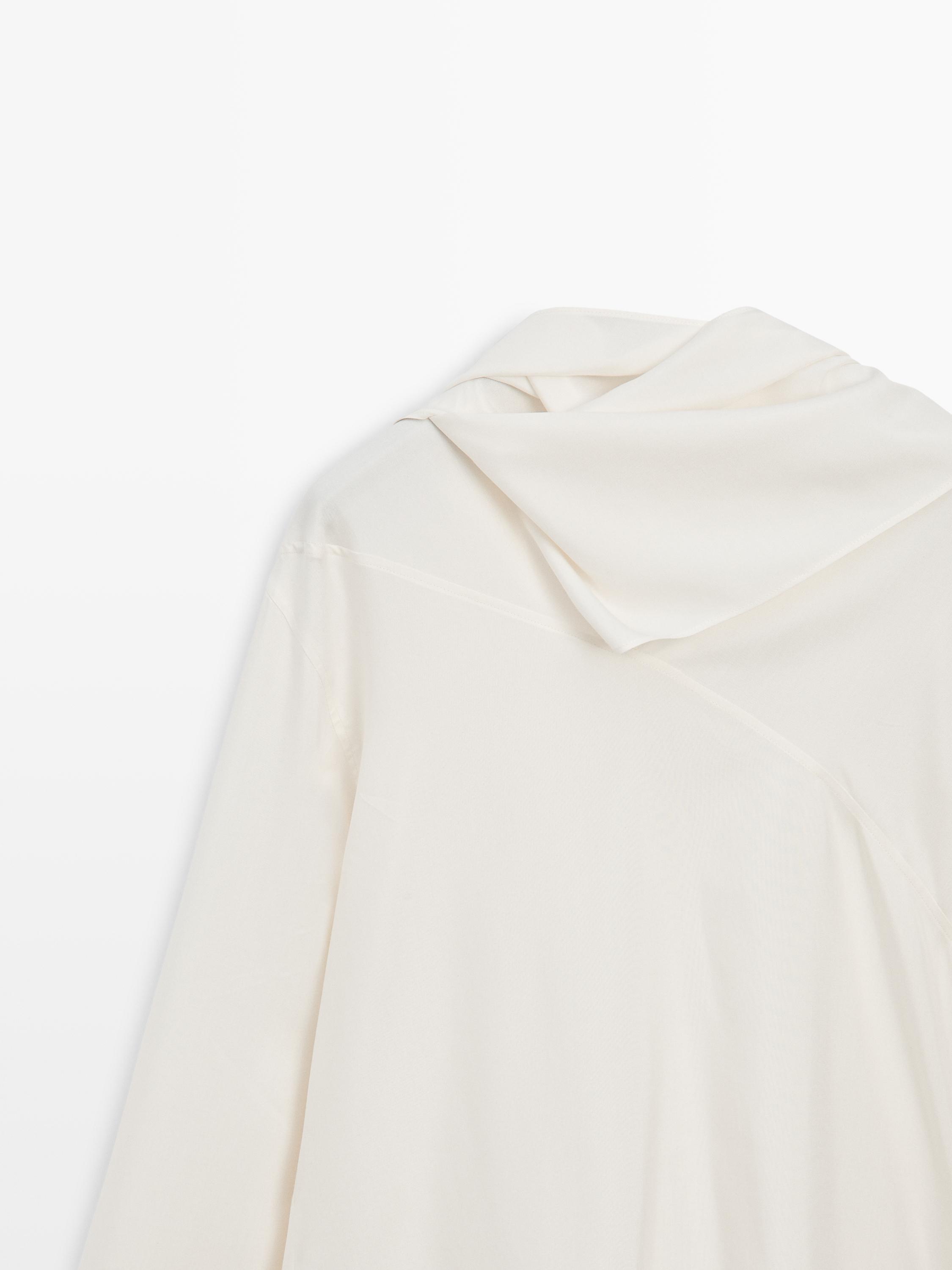 Blouse nœud en soie mélangée - LIMITED