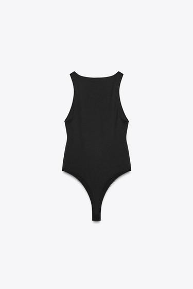 BODY HALTER EN POLYAMIDE - Noir de Zara - Image 4