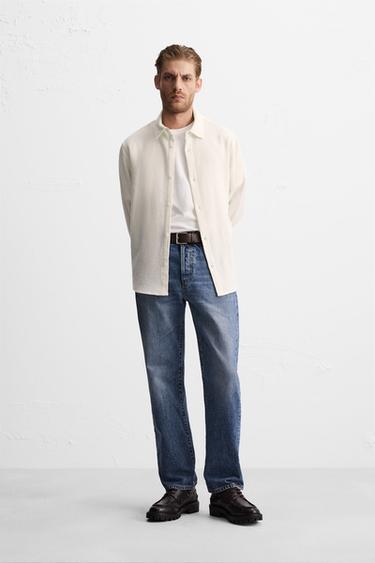 CAMISA ESTRUCTURA BOUCLÉ - Crudo de Zara - Imagen 0
