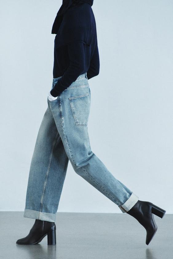 JEAN ZW COLLECTION BAGGY FIT TAILLE HAUTE - Bleu moyen de Zara - Image 2