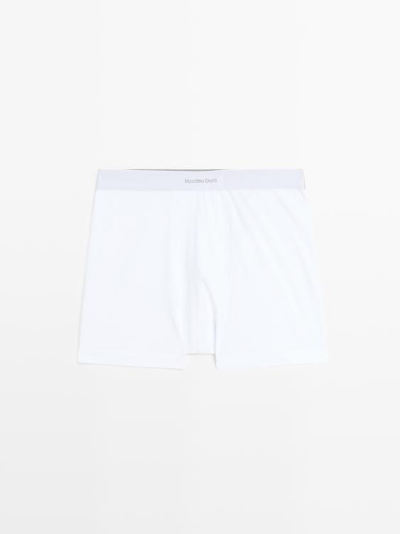 Zara Boxers with logo waistband - White - Image 0