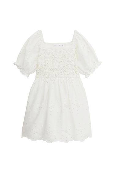 DRESS WITH SWISS EMBROIDERY