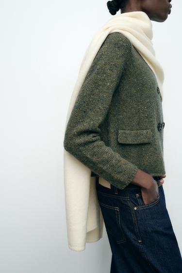 ÉCHARPE BASIQUE - Écru de Zara