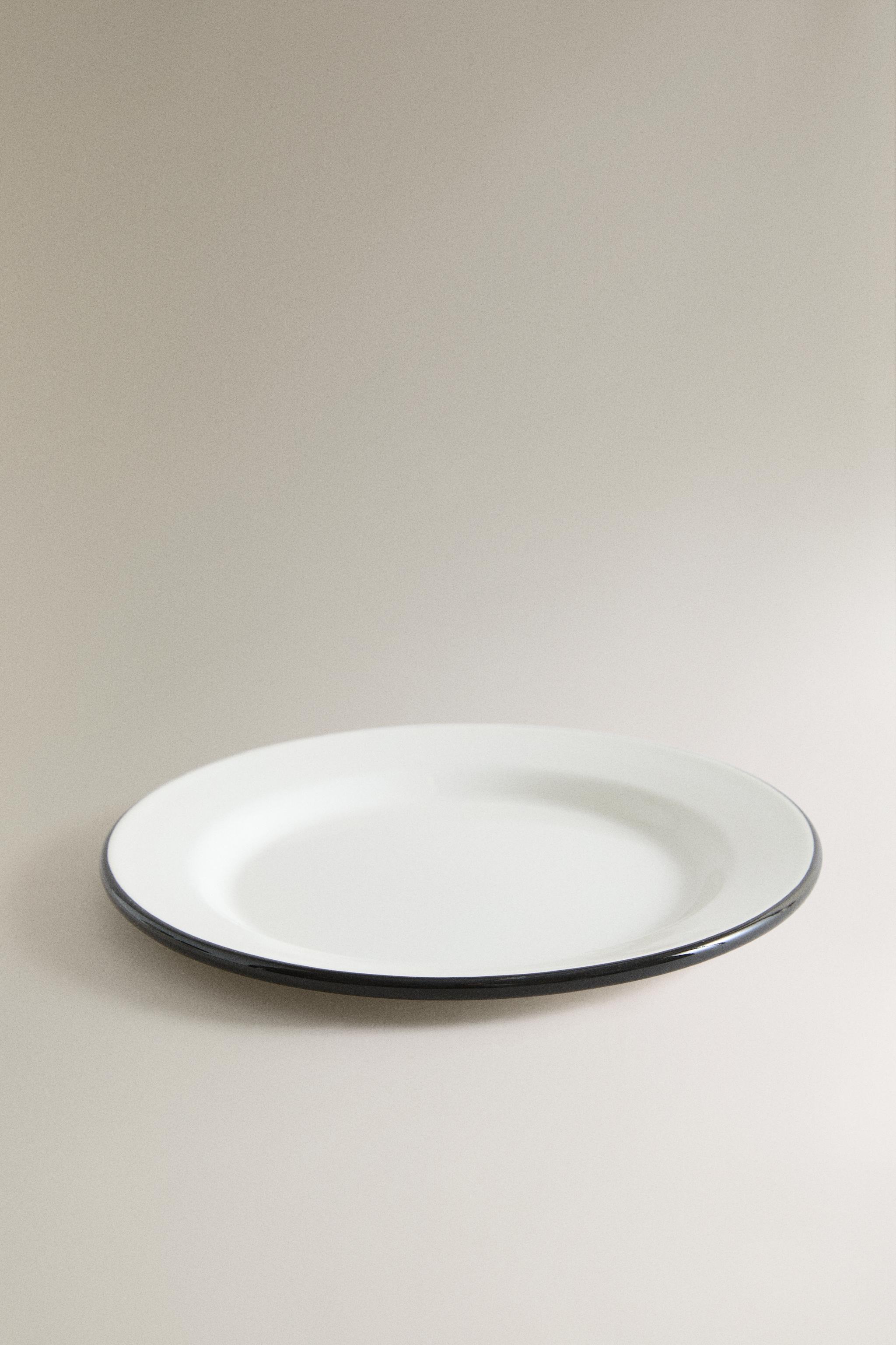 IRON DESSERT PLATE WITH RIM