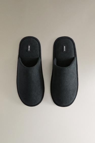 CHAUSSONS TISSU ÉPONGE SALLE DE BAINS - Noir de Zara - Image 2
