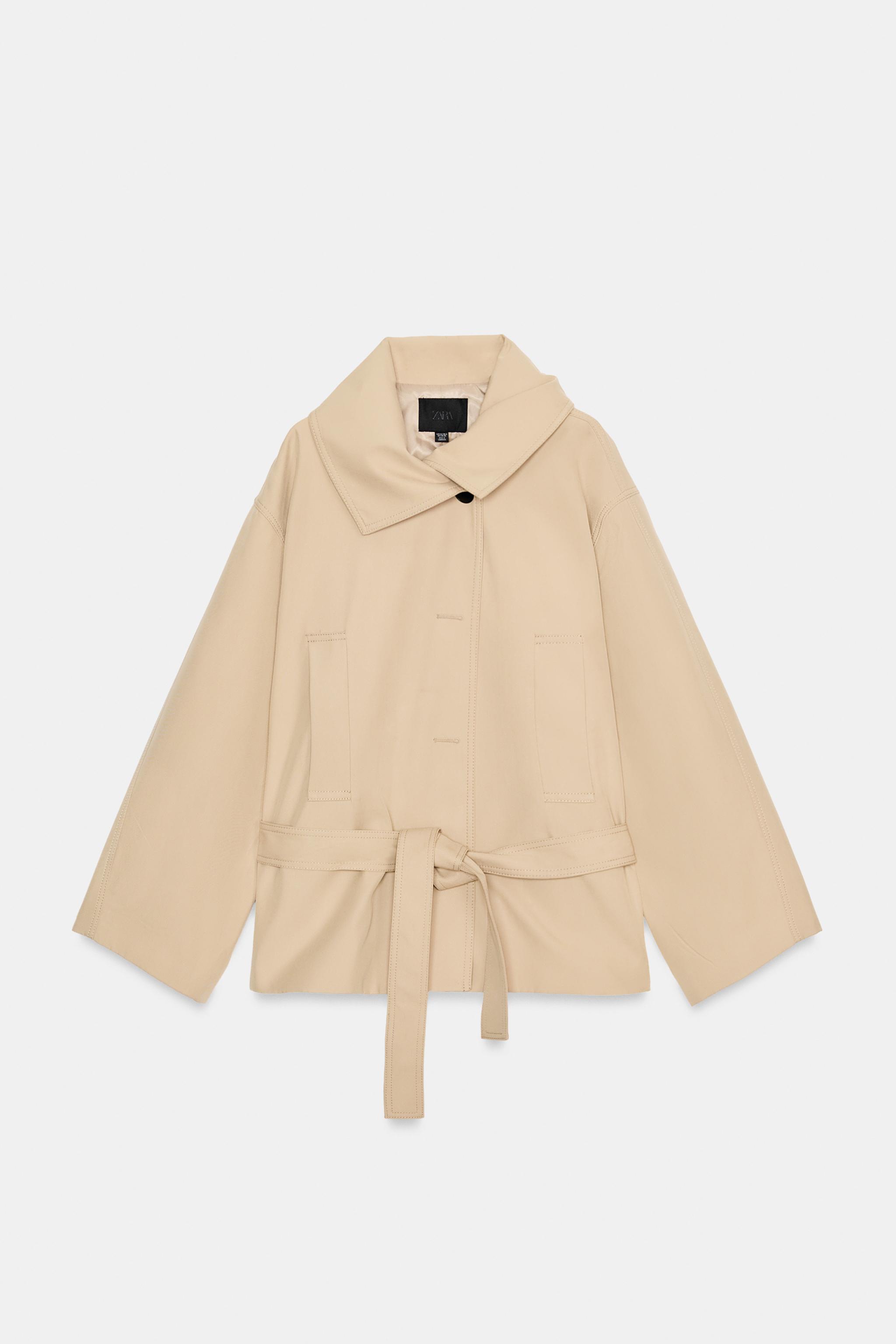 SHORT BELTED TRENCH COAT