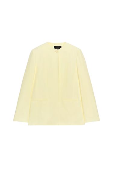 ZW COLLECTION STRAIGHT BLAZER - Yellow by Zara