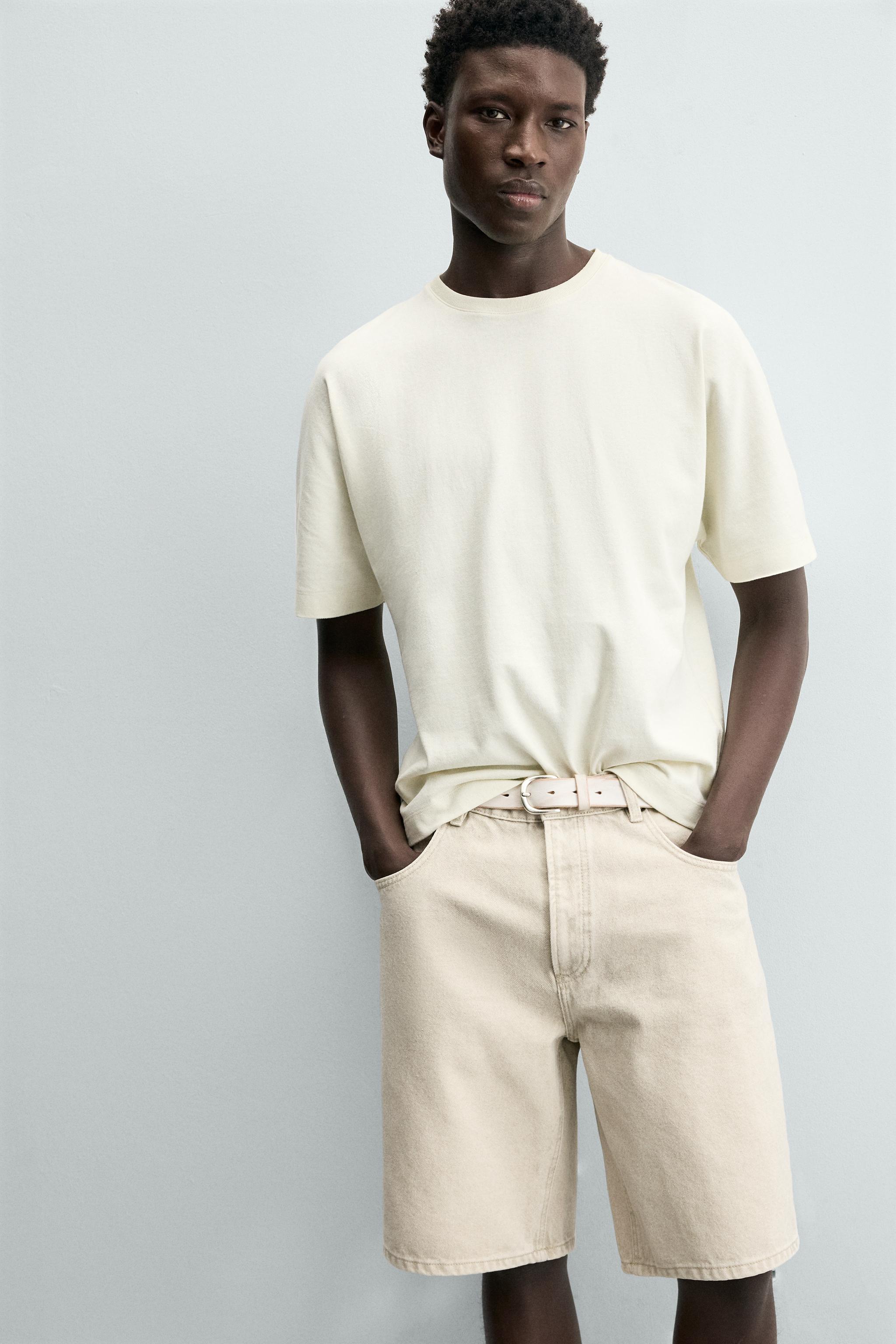 Zara BOXY FIT HEAVYWEIGHT T-SHIRT görsel 5
