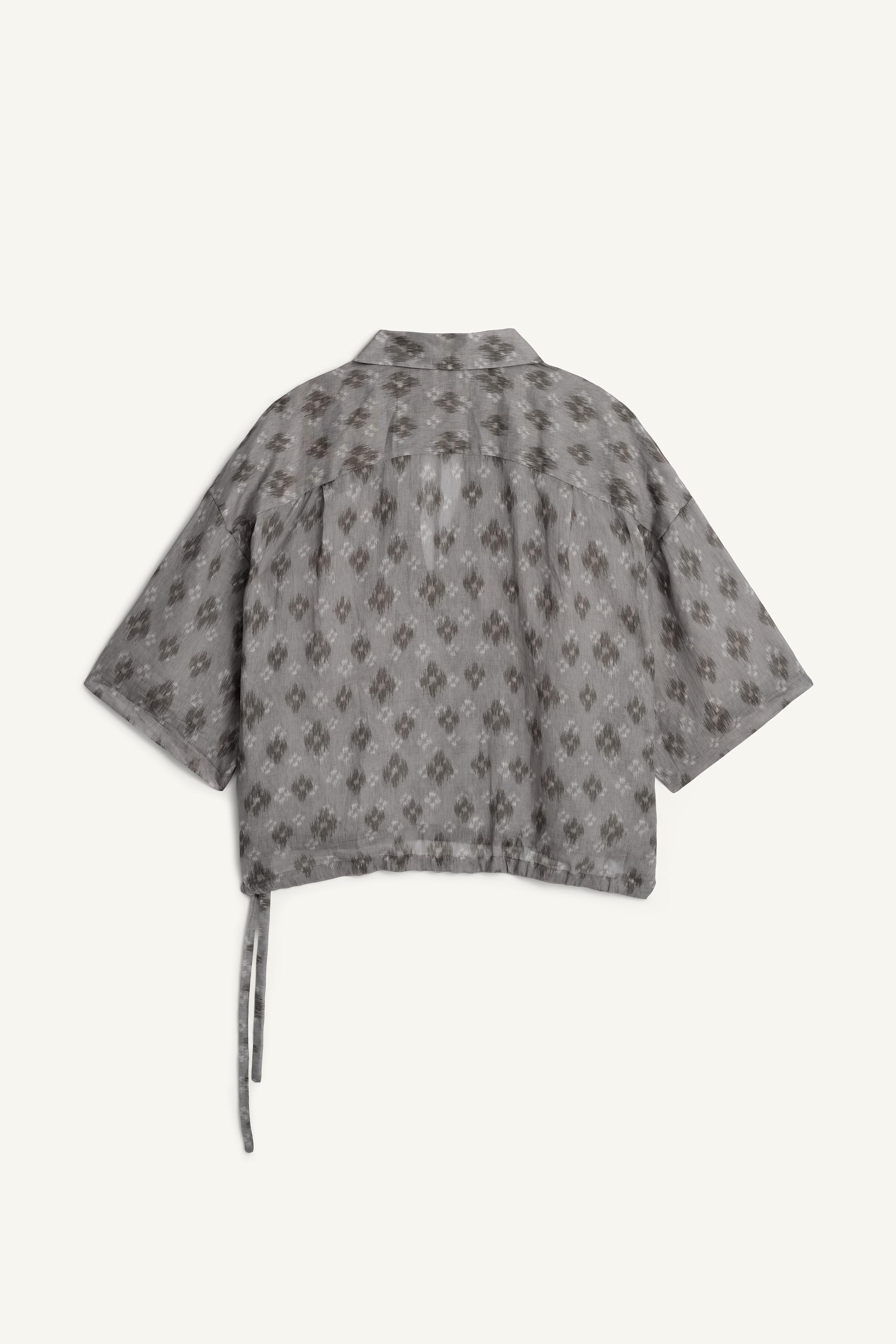100% RAMIE BOXY FIT POLO SHIRT