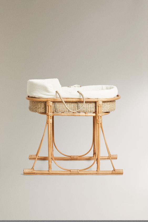 BABYTRAGETASCHE RATTAN - Hellbeige von Zara - Bild 0