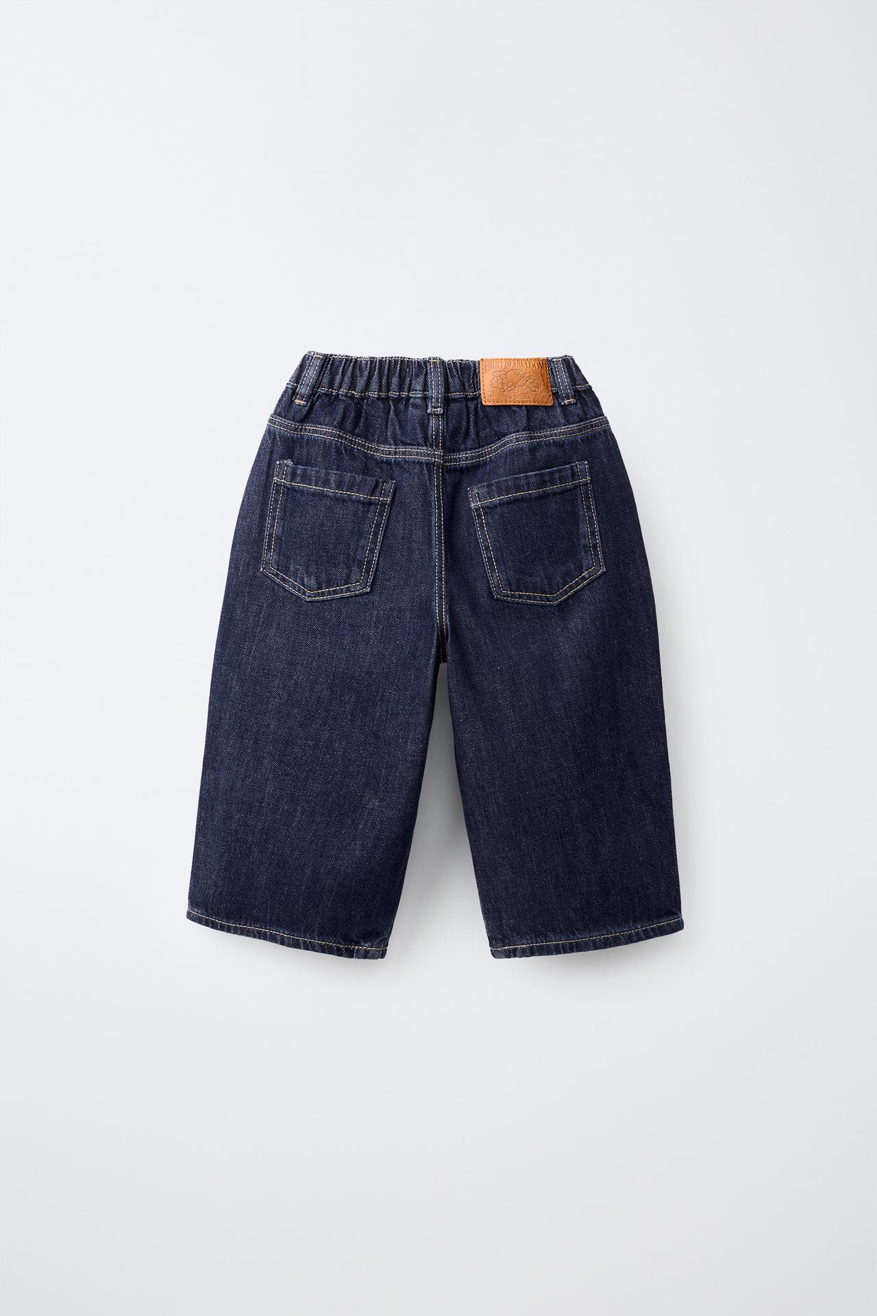 FRUIT OF THE LOOM™ BAGGY JEANS — Mid-blue