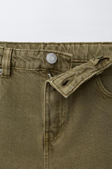 RELAXED BAGGY BERMUDA SHORTS - Green by Zara - Image 2