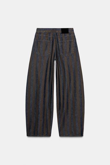 ZW COLLECTION BARREL MID-WAIST JEANS - Blue by Zara - Image 5