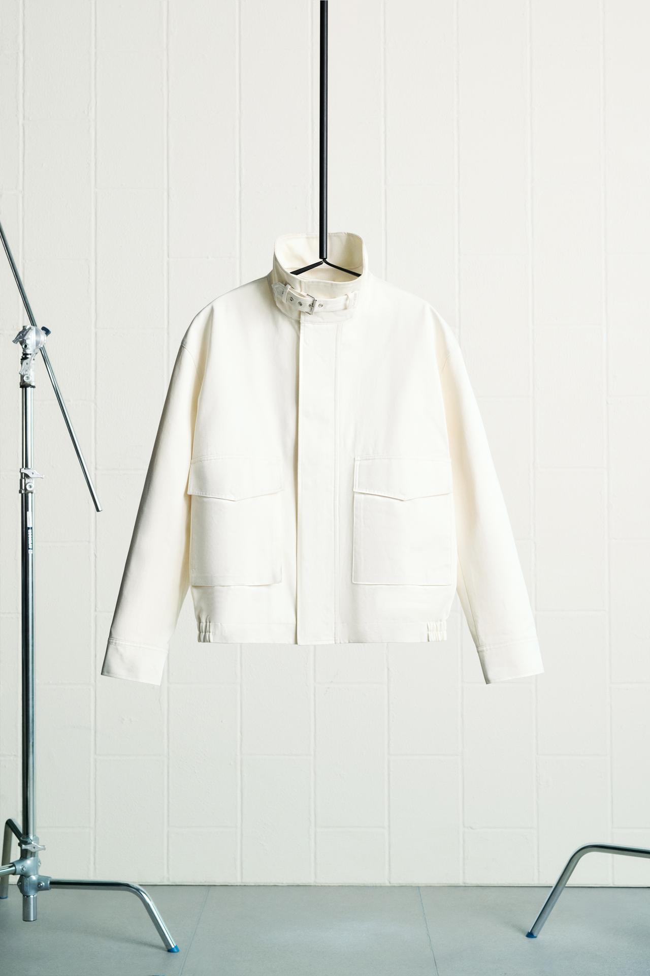 Zara COTTON JACKET LIMITED EDITION - Oyster-white