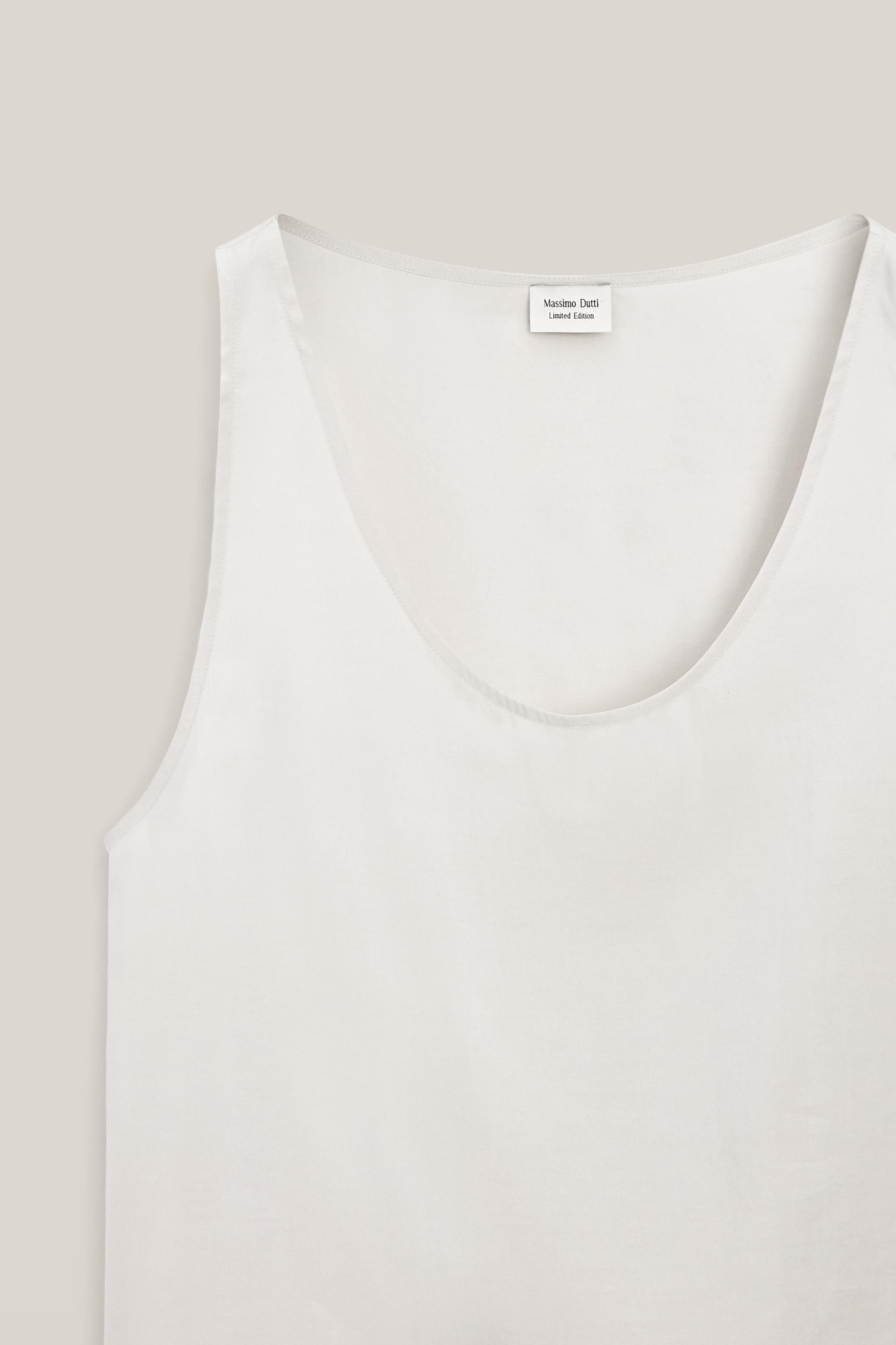 100% silk wide strap top - LIMITED EDITION