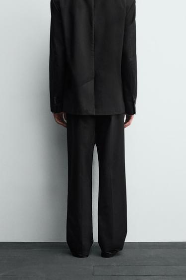 PANTALON DE COSTUME PLIS ÉDITION LIMITÉE - Noir de Zara - Image 2