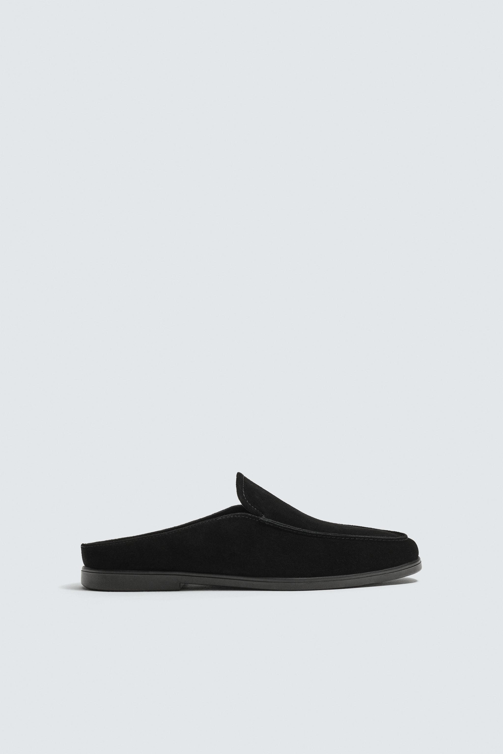 LEATHER MULE LOAFERS - Black | ZARA United States