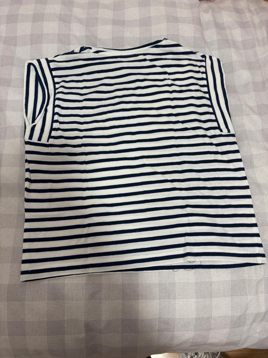 STRIPED T-SHIRT WITH TABS - Image 3