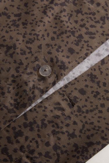 Zara NAVLAKA ZA JORGAN SA ŽIVOTINJSKIM DEZENOM – tamnosmeđa