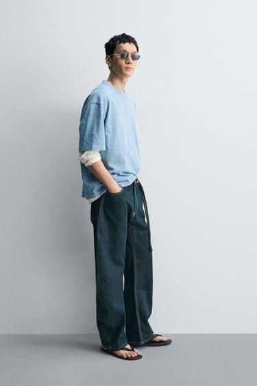 JEAN RELAXED BARREL FIT - Indigo de Zara - Image 3