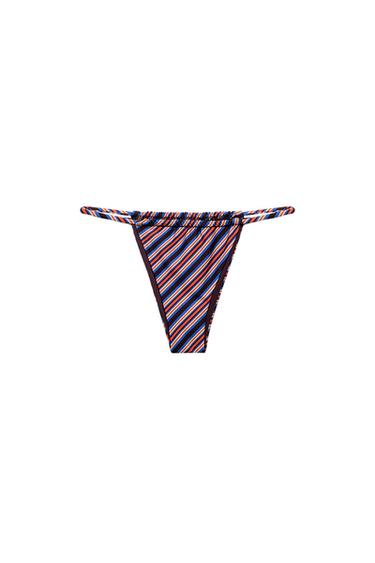 STRIPED BIKINI BOTTOMS - Blue by Zara