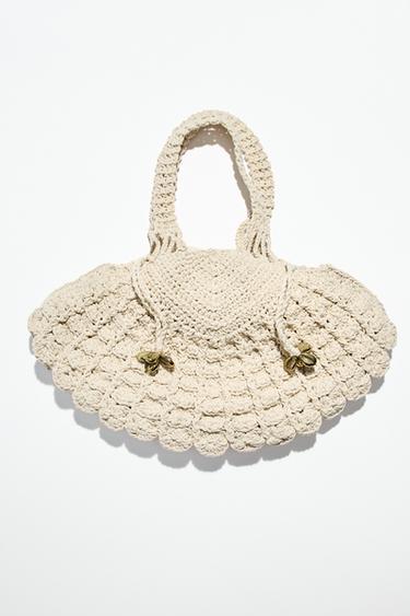 VIRKATTU SIMPUKKALAUKKU - Light beige Zaralta