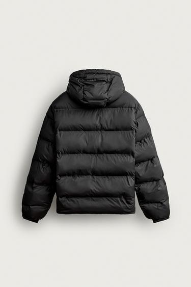 PADDED HOODIE JACKET — Black 2