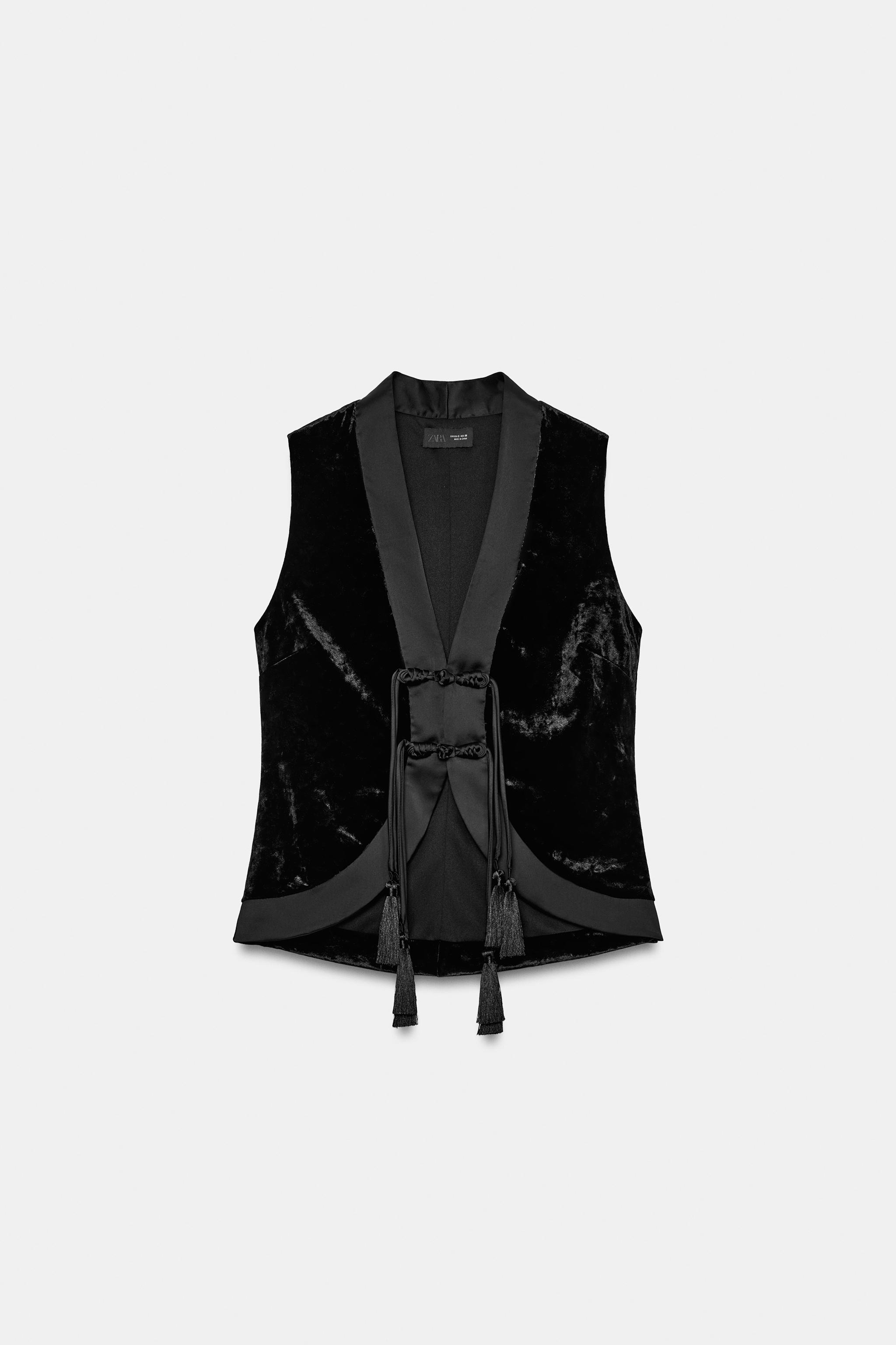 VELVET FROG FASTENING COMBINED VEST
