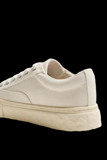 FABRIC CHUNKY TRAINERS - White by Zara