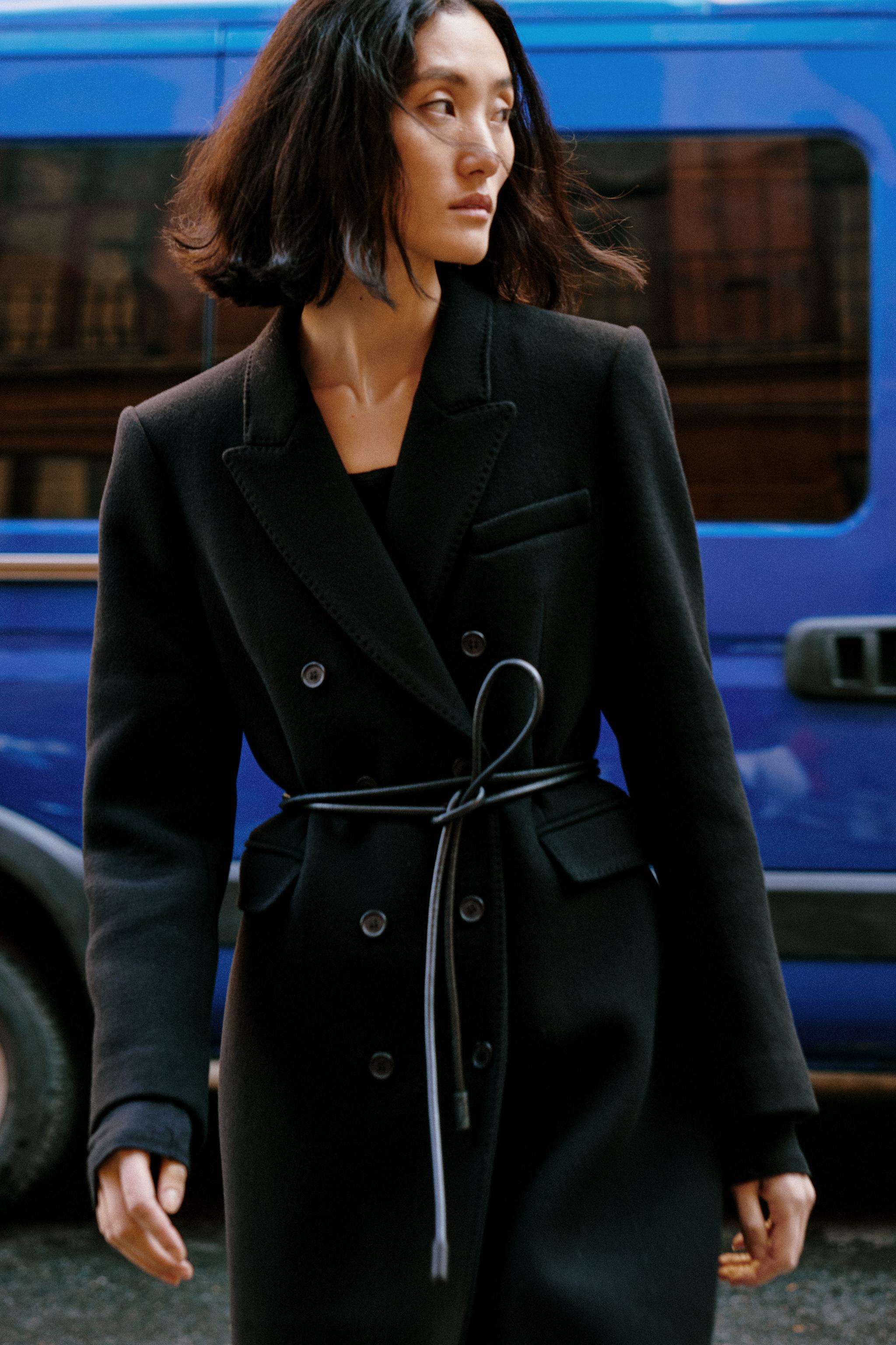 New look 2025 ladies black coats