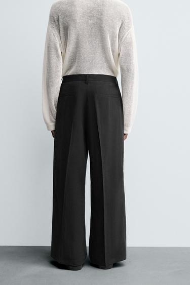 FLOWING SUIT TROUSERS - Black by Zara - Image 2