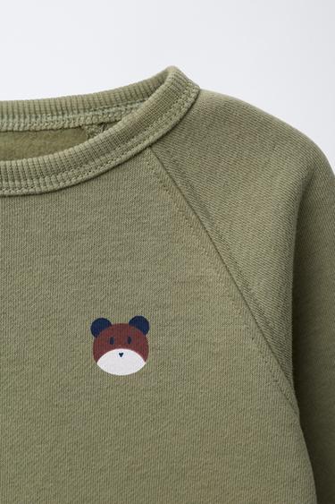 ENSEMBLE SWEAT ET JOGGER IMPRIMÉ - Kaki de Zara - Image 2