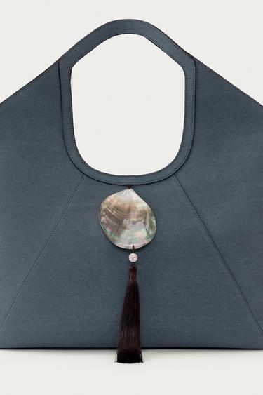 MAXI SHOPPER MARISA BERENSON X ZARA - Bleu jean de Zara - Image 3