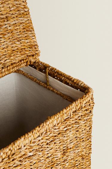 BRAIDED LAUNDRY BASKET - Light beige by Zara - Image 2