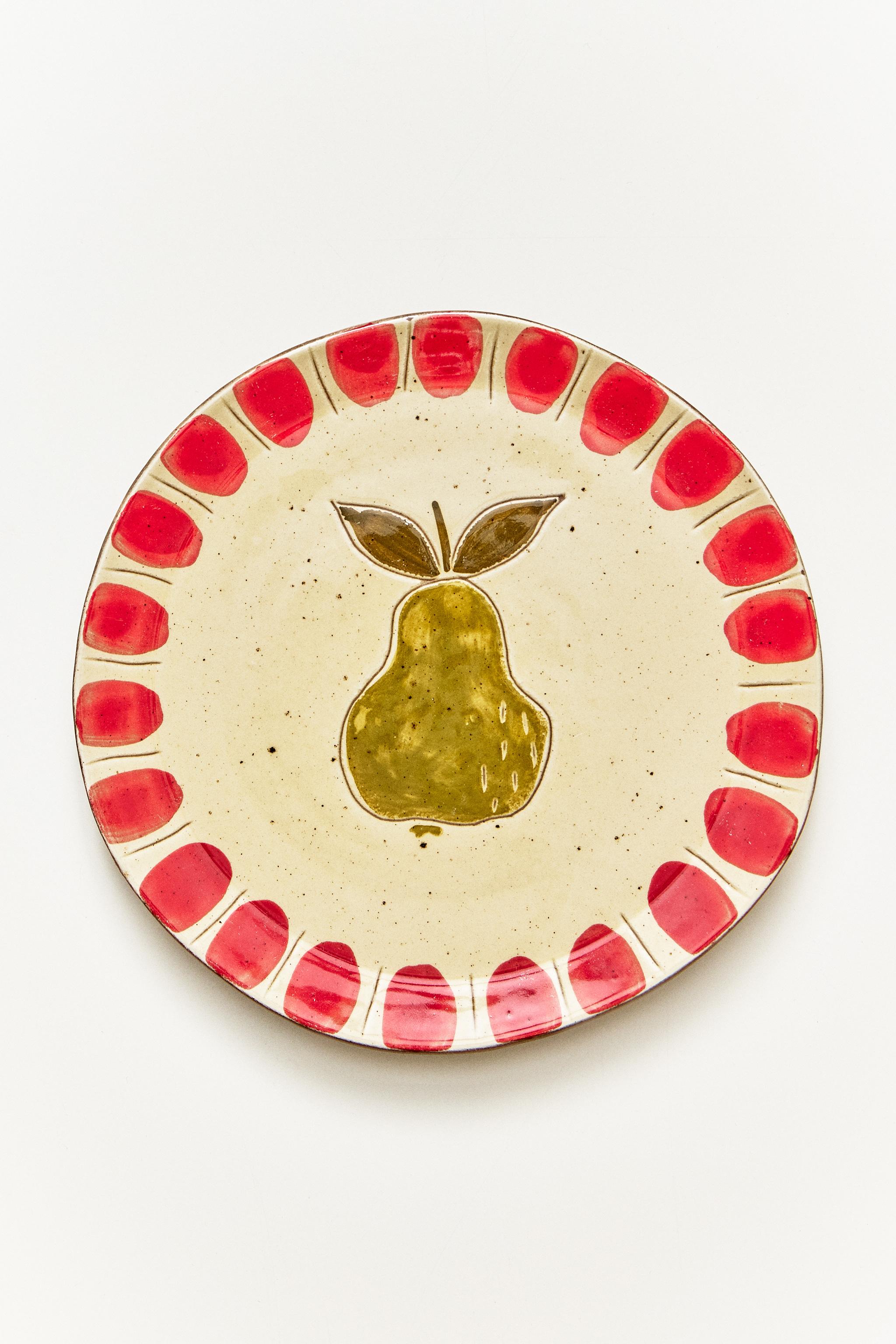 Zara FRUIT EARTHENWARE DESSERT PLATE — фото 5