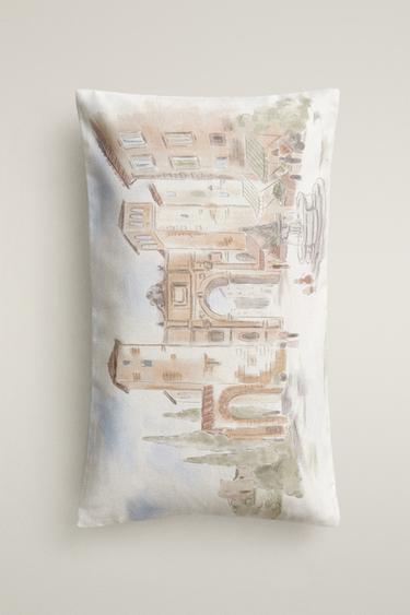 LANDSCAPE CUSHION COVER - بيج الخاص بـ Zara - صورة 0
