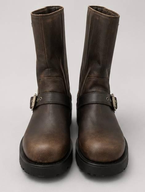 FLAT BIKER ANKLE BOOTS WITH BUCKLES - Image 2