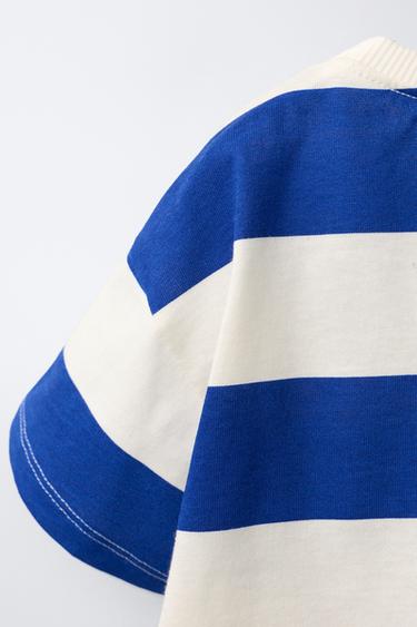 STRIPED T-SHIRT WITH FRUIT PATCHES - Bluish by Zara - Image 3