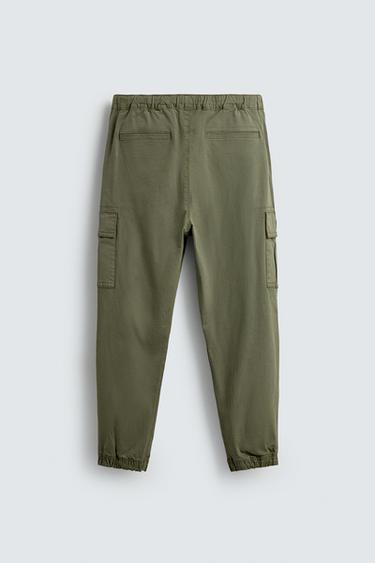 PANTALÓN CARGO SLIM FIT - Khaki de Zara
