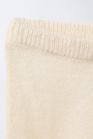 ENSEMBLE EN MAILLE AJOURÉE - Écru moyen de Zara - Image 3