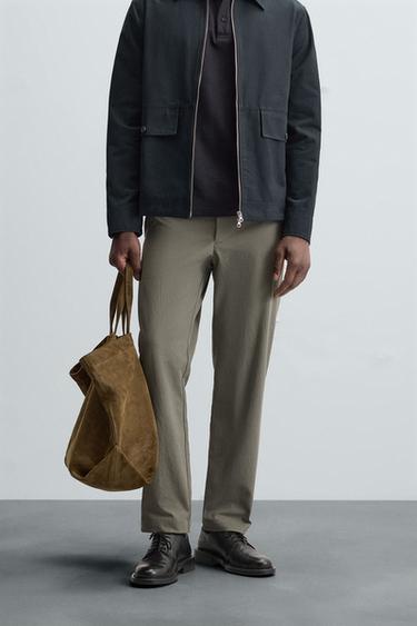 PANTALÓN CHINO QUICK DRY - Gris medio de Zara