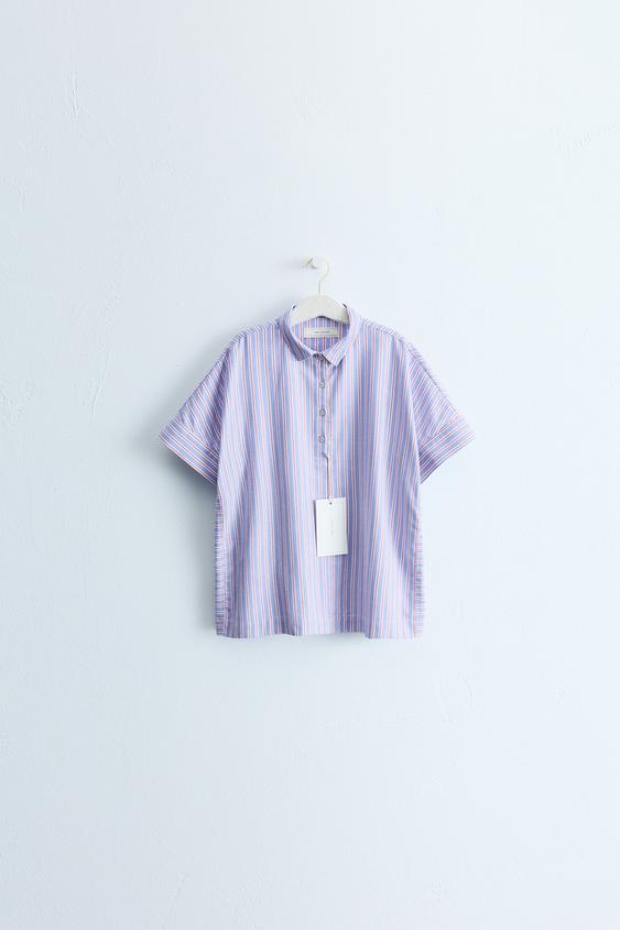 ZARA TIMELESS — ПЛАТЬЕ-РУБАШКА В ПОЛОСКУ — СИНИЙ от Zara — изображение 0