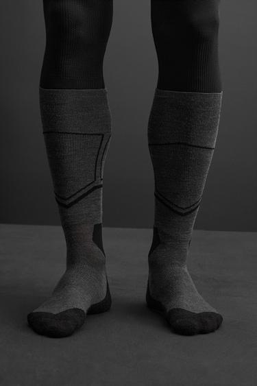 CALCETINES COMPRESIVOS SKI - Negro de Zara - Imagen 0
