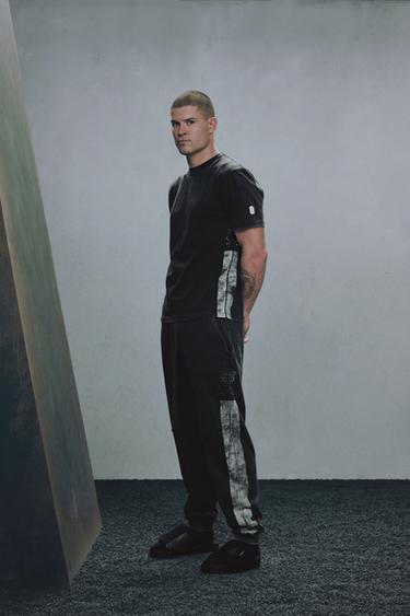PANTALON JOGGER IMPRIMÉ X SR_A - Anthracite foncé de Zara - Image 4