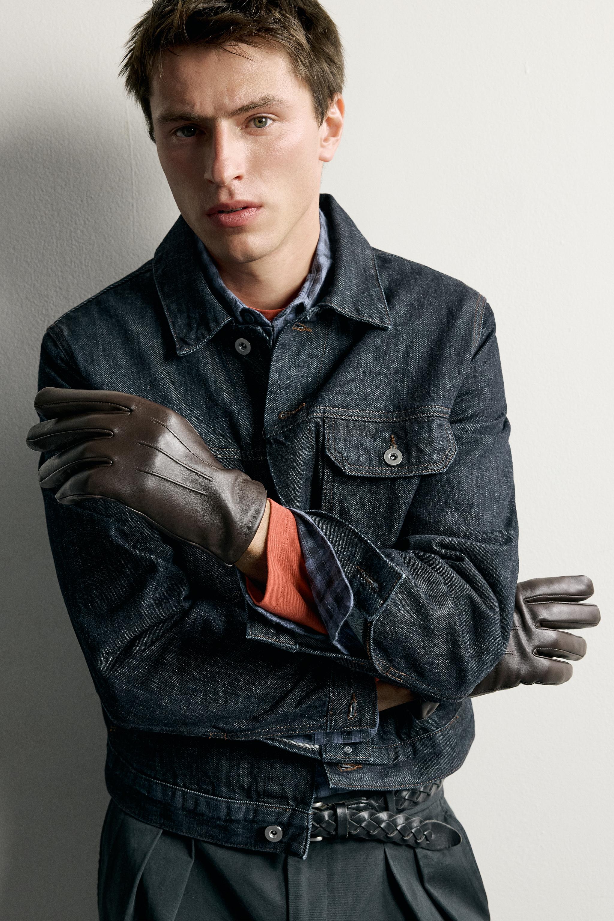 BASIC LEATHER GLOVES - Chocolate | ZARA United States